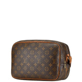ルイ ヴィトン モノグラム リポーターPM 斜め掛け ショルダーバッグ M45254 ブラウン PVC レザー レディース LOUIS VUITTON 【中古】